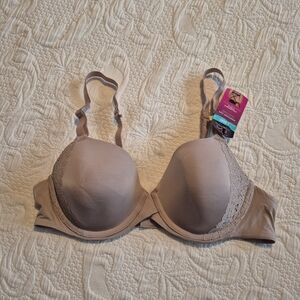 Maidenform women's size 38B t shirt bra, convertible strap, tan, NEW